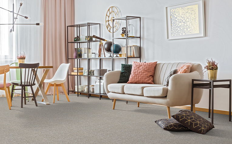 carpet in living room blog with brown pillows on ground